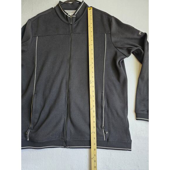 Mens Adidas Black Full Zip Jacket Size Xl With Fiddlers Elbow Embroidery - Picture 10 of 16